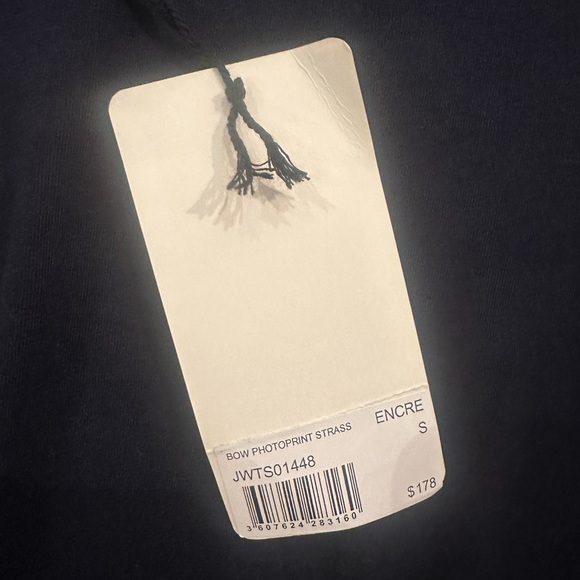 Zadig & Voltaire Bow Photoprint Strass T-Shirt- XS,S,M - Picture 6 of 8